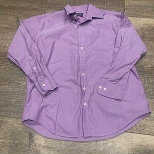 Nautica Men's Casual Purple Button Down Shirt